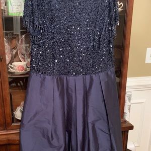 Adrianna Papell Navy Formal Dress